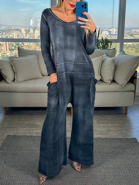 Women's Casual Pocket Jumpsuit Jumpsuit