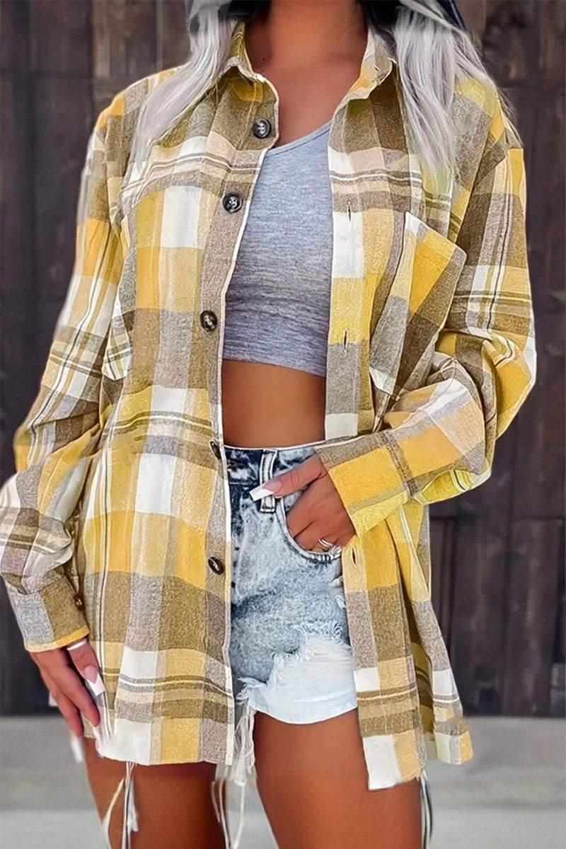 Women's Casual Plaid Shirt