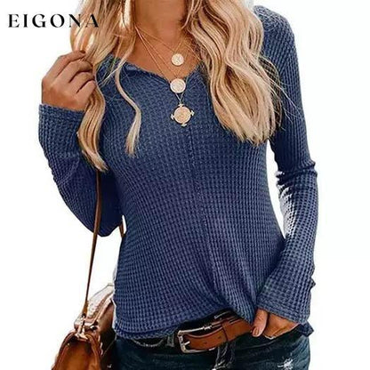 Women's Casual Tabitha Top Blue __stock:500 clothes refund_fee:800 tops