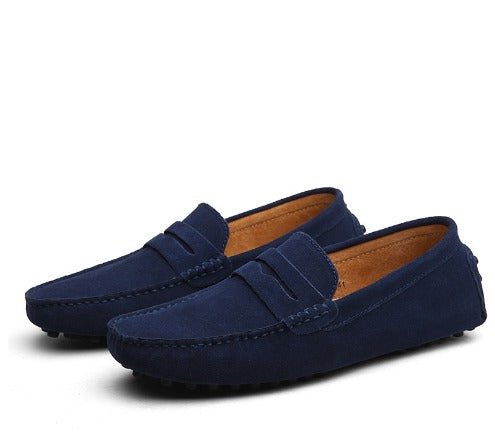 Cazel | Orthopedic Classic Loafers Supportive Comfortable Everyday Men Bleu marine comfortable shoes men leather loafers orthopedic loafers men supportive loafers walking shoes