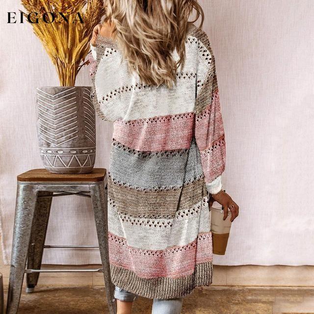 Striped Patchwork Cardigan Best Sellings cardigan cardigans clothes Plus Size Sale tops Topseller