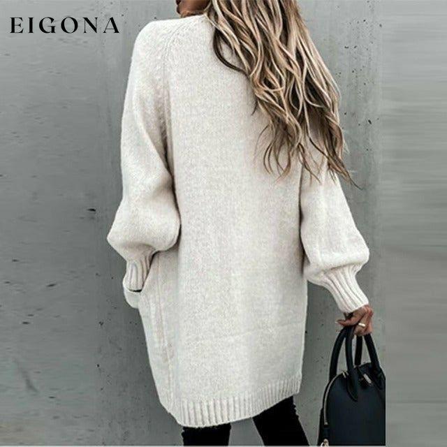 Casual Loose Solid Cardigan cardigan cardigans clothes tops