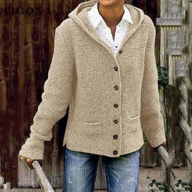 Vintage Hooded Knitted Cardigan Beige also bought Best Sellings cardigan cardigans clothes Plus Size Sale tops Topseller