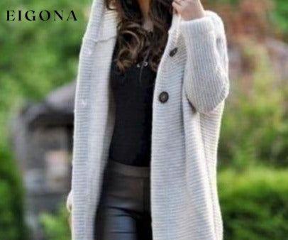 Casual Knitted Long Coat Beige also bought Best Sellings cardigan cardigans clothes Plus Size tops Topseller