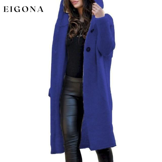 Casual Knitted Long Coat Blue also bought Best Sellings cardigan cardigans clothes Plus Size tops Topseller