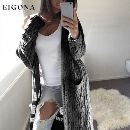 Casual Warm Knitted Cardigan Dark Grey also bought Best Sellings cardigan cardigans clothes Sale tops Topseller