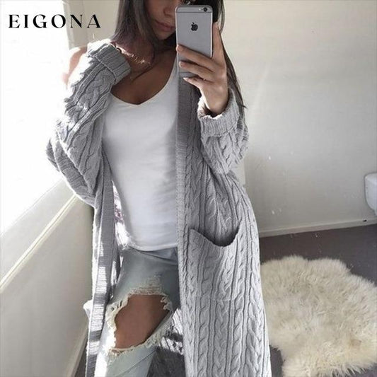 Casual Warm Knitted Cardigan Light Grey also bought Best Sellings cardigan cardigans clothes Sale tops Topseller