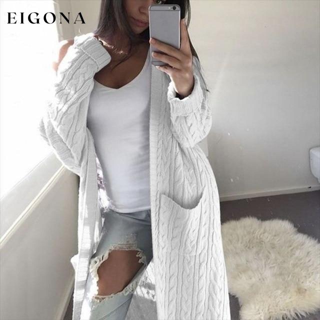Casual Warm Knitted Cardigan White also bought Best Sellings cardigan cardigans clothes Sale tops Topseller