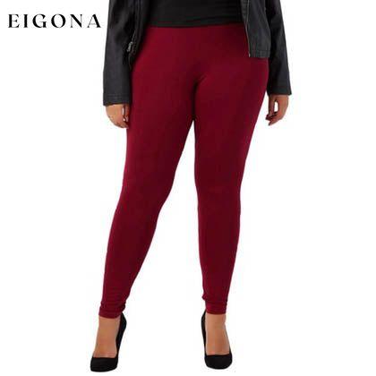 Women's Skinny Fit Cotton Full Length Leggings - Regular and Plus Sizes __stock:100 bottoms refund_fee:800 show-color-swatches