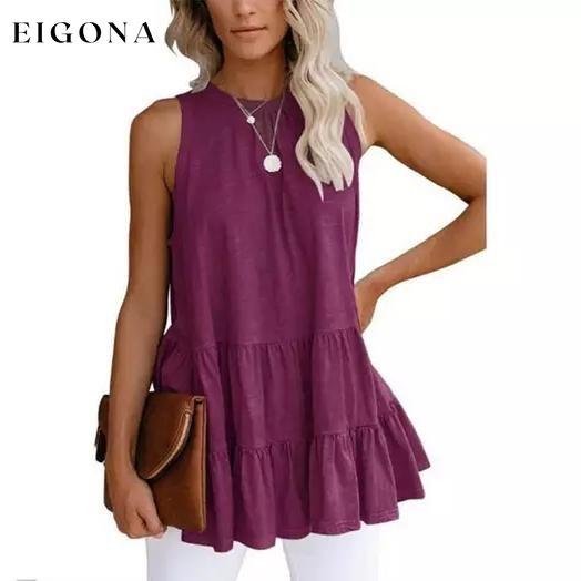 Women's Casual Shirley Top Purple __stock:500 clothes refund_fee:800 tops
