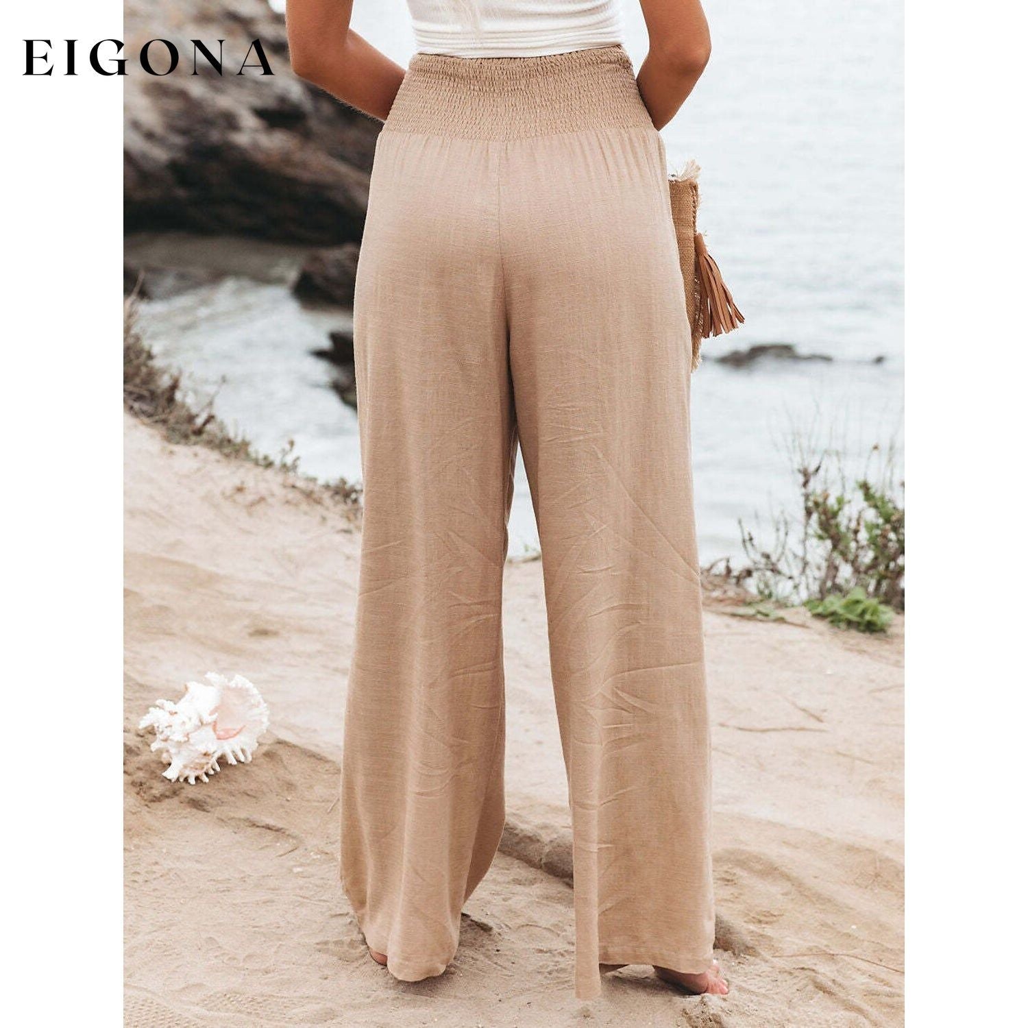 Women's High Waist Loose Wide Leg Pants __stock:200 bottoms refund_fee:1200