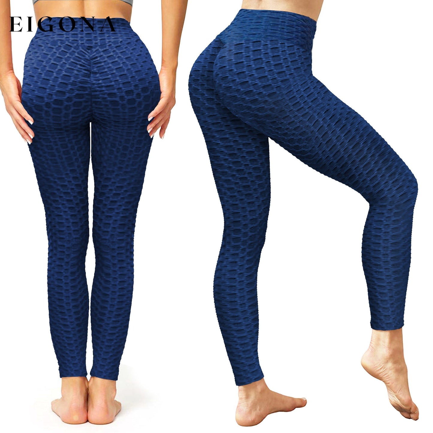 Women's High-Waist Tik-tok Booty Leggings Blue __stock:50 bottoms refund_fee:800