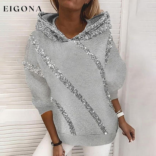 Women's Hoodie Pullover Camo Sweatshirts Light Gray __stock:200 clothes refund_fee:1200 tops