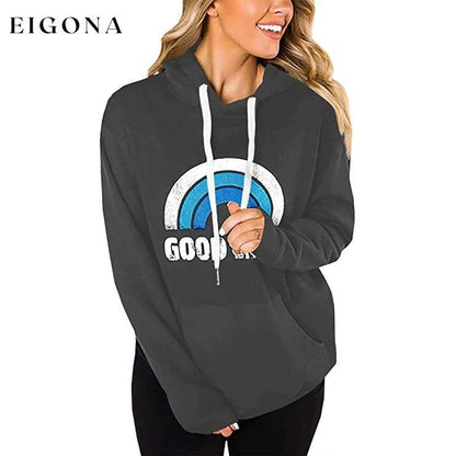 Women's Long Sleeve Casual Graphic Tee Hoodies Gray __stock:100 clothes refund_fee:1200 tops