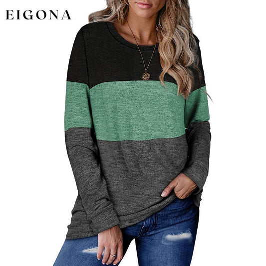 Women's Long Sleeve Sweater Tops - Assorted Styles Black Green __stock:500 clothes Low stock refund_fee:800 tops