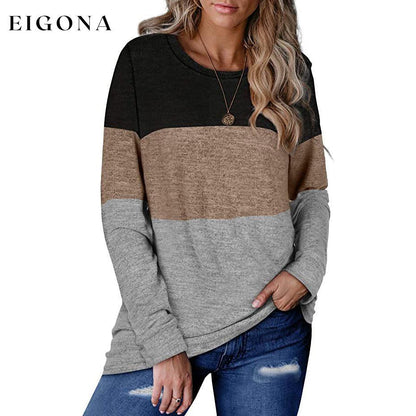 Women's Long Sleeve Sweater Tops - Assorted Styles Black Khaki __stock:500 clothes Low stock refund_fee:800 tops
