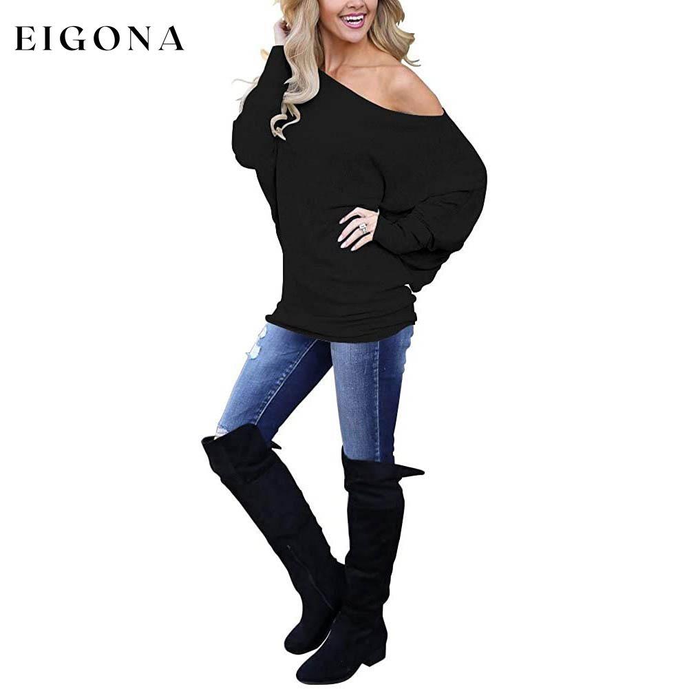 Women's Off-Shoulder Long-Sleeved Top clothes refund_fee:800 tops