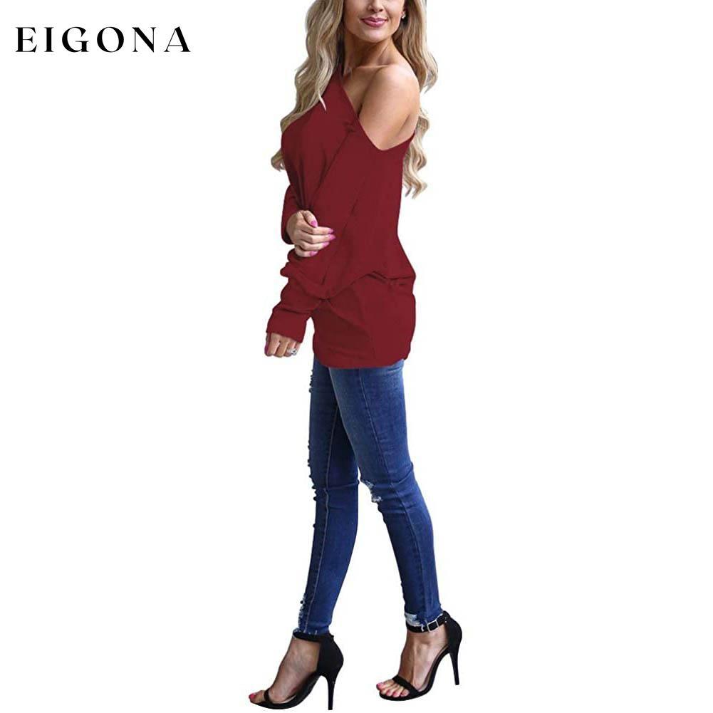 Women's Off-Shoulder Long-Sleeved Top clothes refund_fee:800 tops