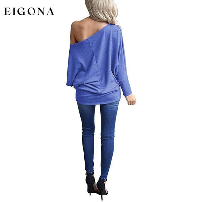 Women's Off-Shoulder Long-Sleeved Top clothes refund_fee:800 tops