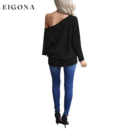 Women's Off-Shoulder Long-Sleeved Top clothes refund_fee:800 tops