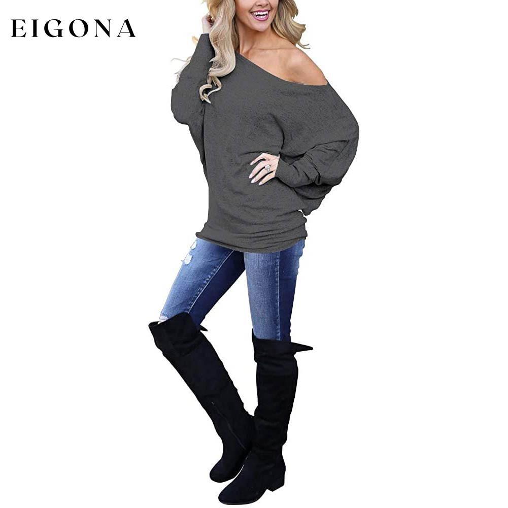 Women's Off-Shoulder Long-Sleeved Top clothes refund_fee:800 tops