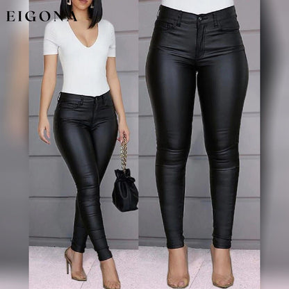 Women's Skinny Leather Pants __stock:200 bottoms refund_fee:1200