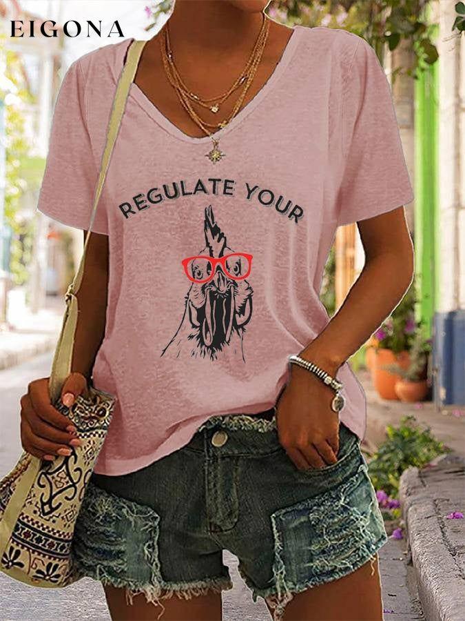 Women's The ORIGINAL Regulate Your C*ck. Abortion Is Healthcare V-Neck Tee roe