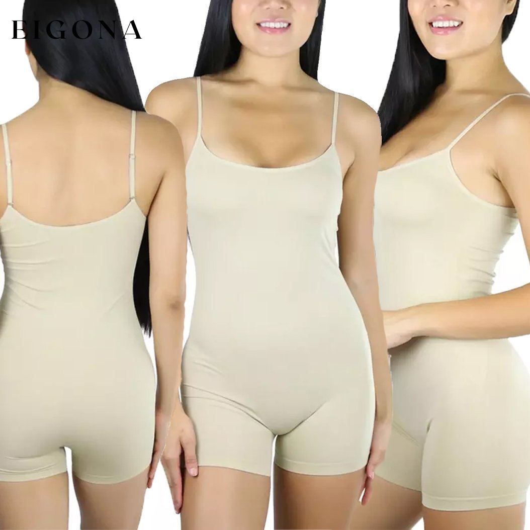 3-Pack: Essential Layering Stretch Bodysuit Beige __stock:550 lingerie refund_fee:1200