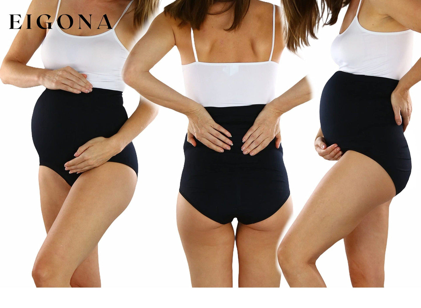 3-Pack: ToBeInStyle Women's High Waist Over The Bump Maternity Underwear __stock:100 lingerie Low stock refund_fee:1200