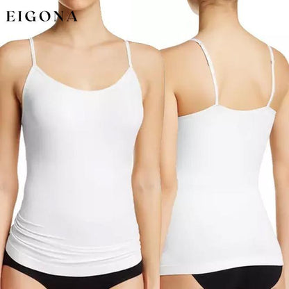 3-Pack: Women's Seamless Shaping Camisoles White __stock:500 clothes refund_fee:1200 tops