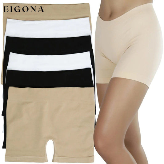 6-Pack: Essential Basic Layering Stretch Shorts lingerie refund_fee:1200