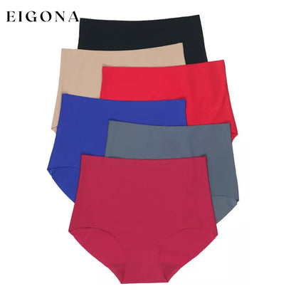 6-Pack: High-Waisted No Show Moderate Control Briefs Classic Assorted __stock:250 lingerie refund_fee:800