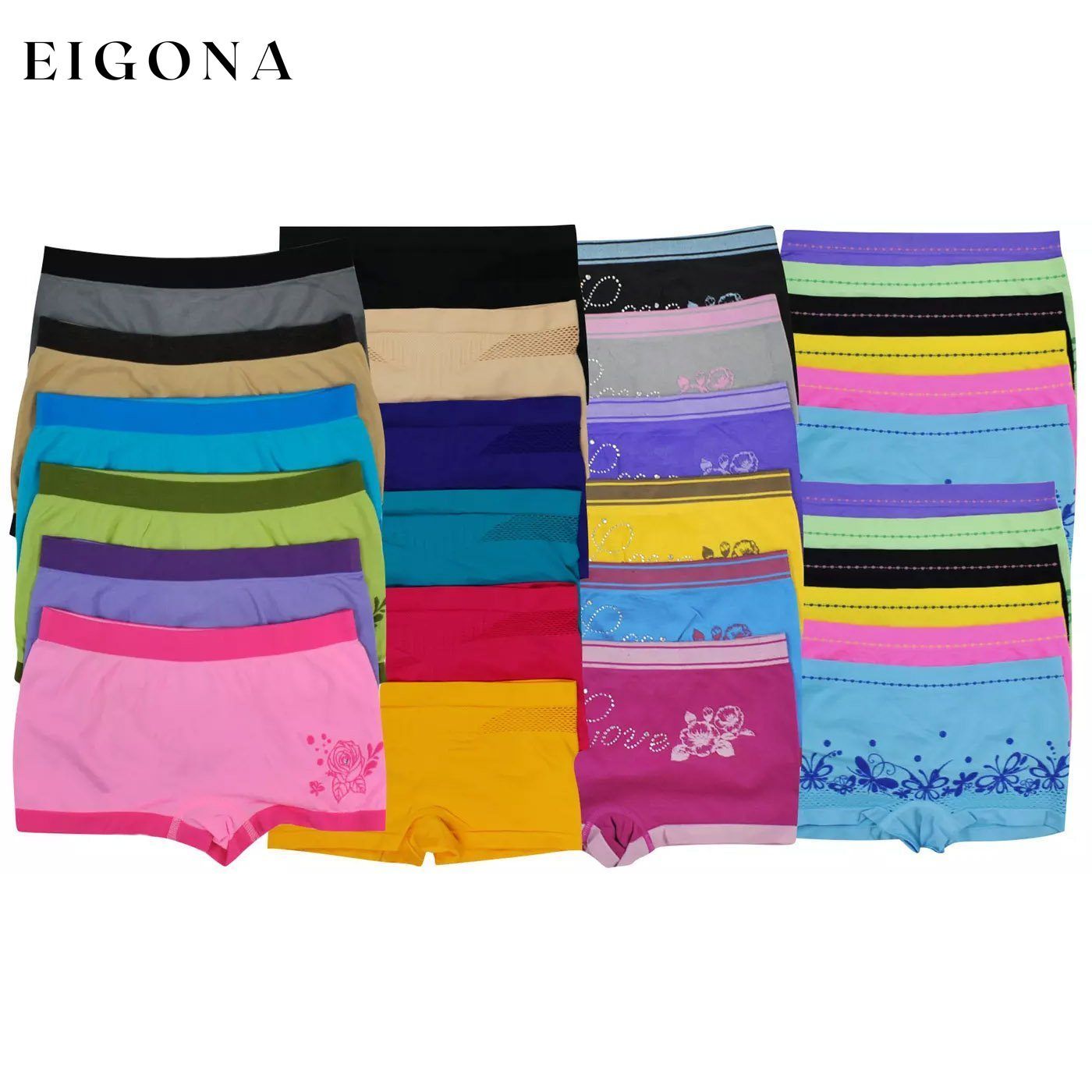 6-Pack: Women's Microfiber Boyshorts lingerie refund_fee:800