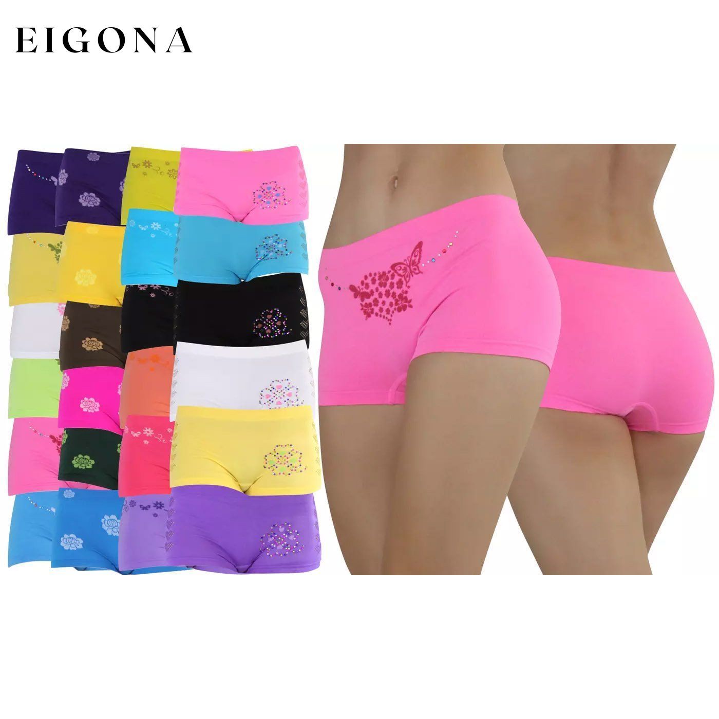 6-Pack: Women's Microfiber Boyshorts lingerie refund_fee:800