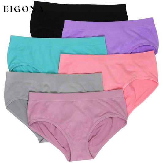 6-Pack: Seamless Stretch Classic Bikini Panties lingerie Low stock refund_fee:800