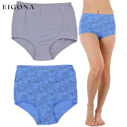 6-Pack: Women's High Waisted Solids and Prints Gridle Panties __stock:100 lingerie refund_fee:1200