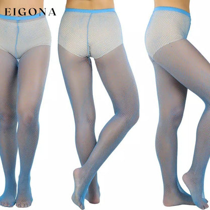 6-Pack: Women's Assorted Fishnet Sheer Microfiber Net Pantyhose Blue __stock:500 lingerie refund_fee:1200