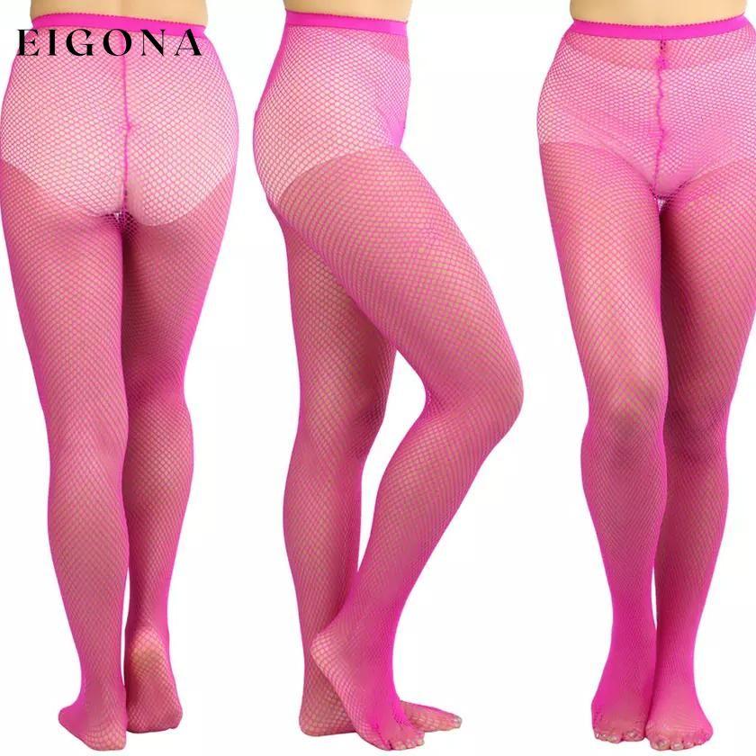 6-Pack: Women's Assorted Fishnet Sheer Microfiber Net Pantyhose Hot Pink __stock:500 lingerie refund_fee:1200