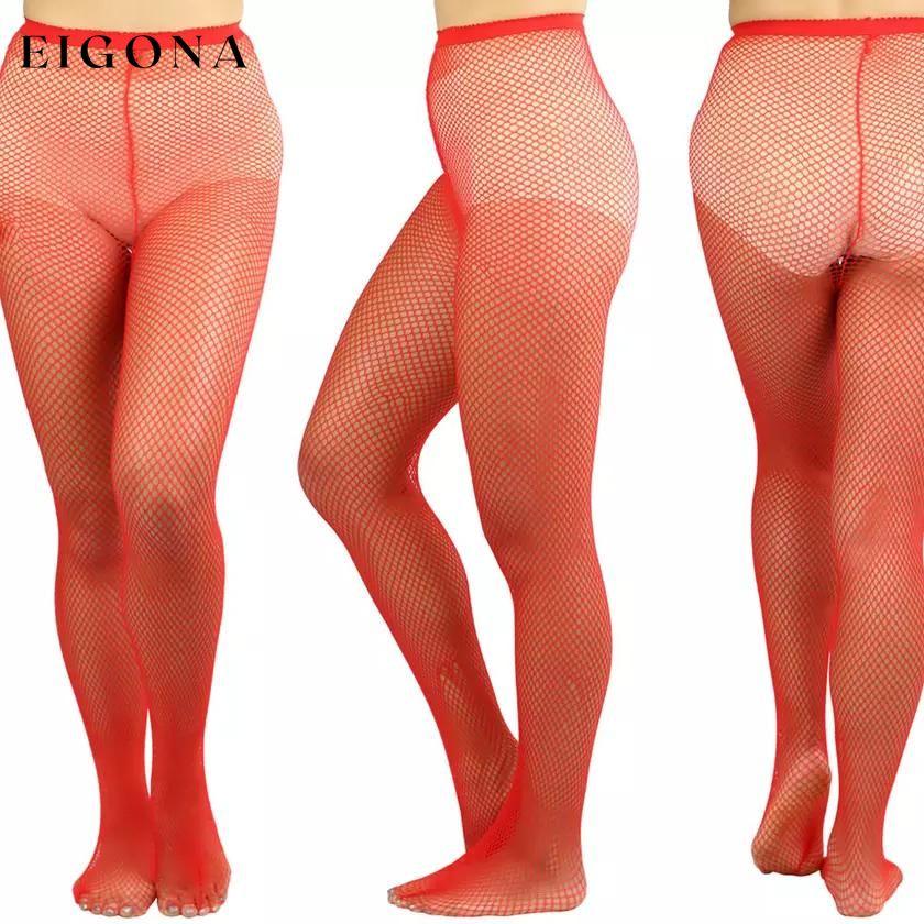 6-Pack: Women's Assorted Fishnet Sheer Microfiber Net Pantyhose Red __stock:500 lingerie refund_fee:1200