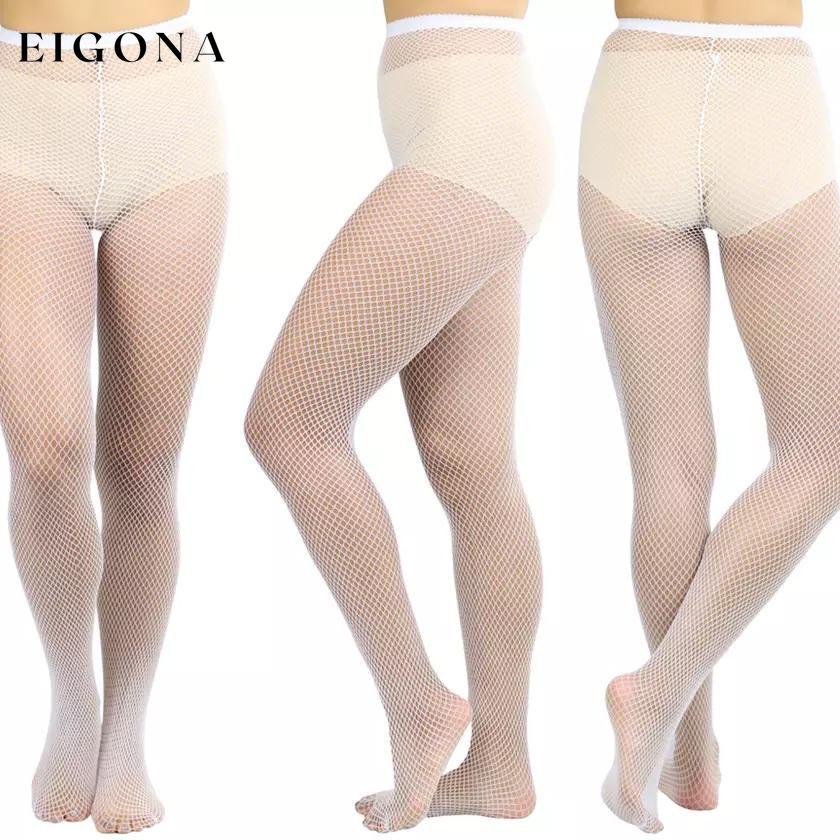 6-Pack: Women's Assorted Fishnet Sheer Microfiber Net Pantyhose White __stock:500 lingerie refund_fee:1200