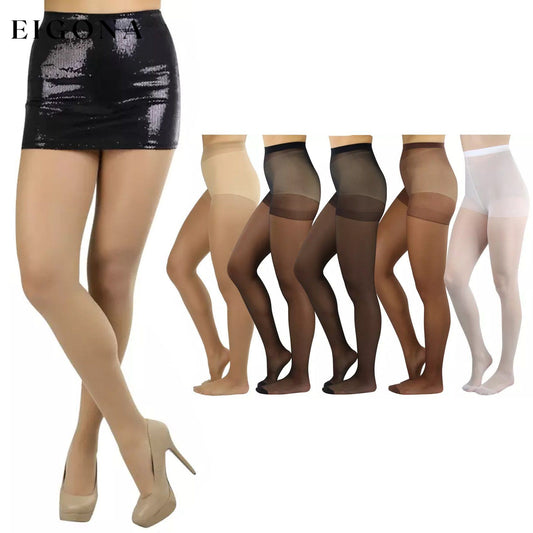 6-Pack: Women's Assorted Sheer Support Toe Pantyhose Assorted __stock:500 lingerie refund_fee:1200