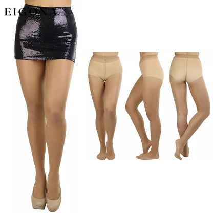 6-Pack: Women's Assorted Sheer Support Toe Pantyhose Dark Beige __stock:500 lingerie refund_fee:1200