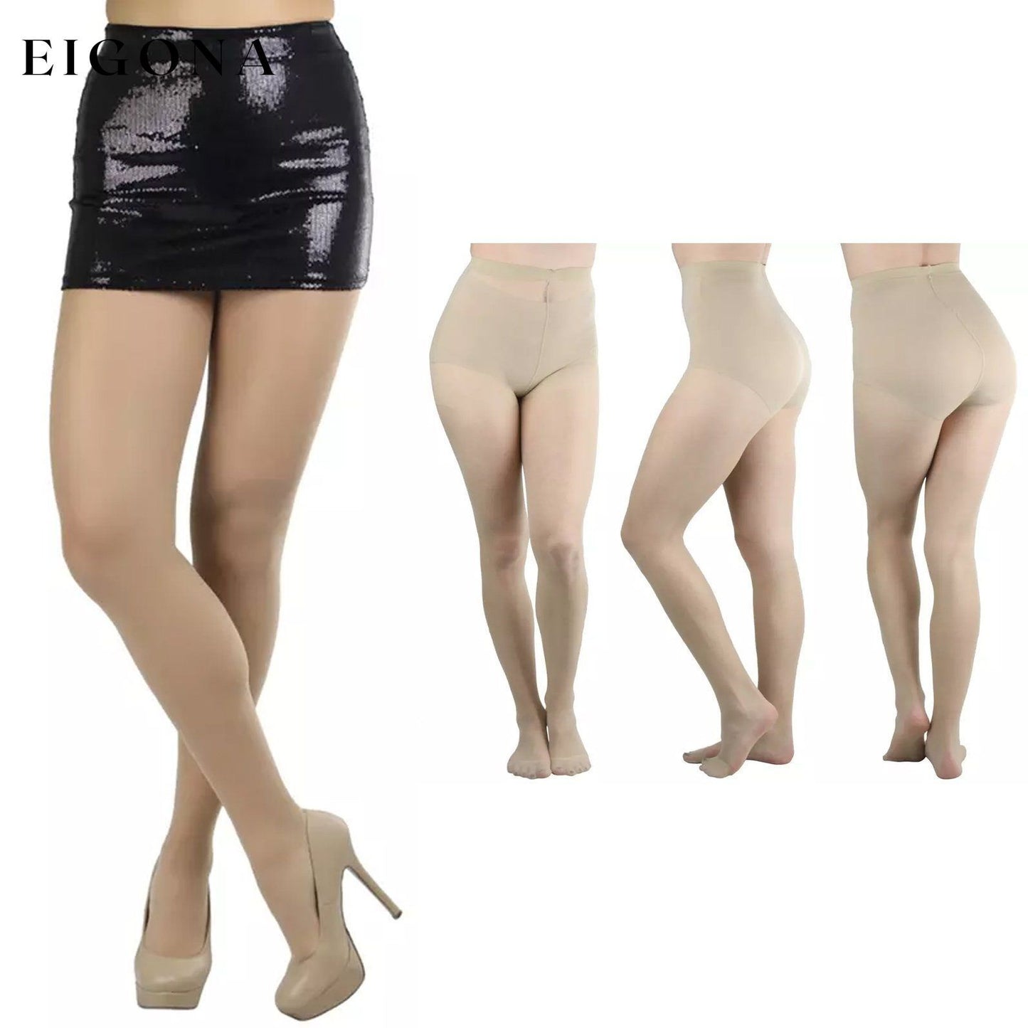 6-Pack: Women's Assorted Sheer Support Toe Pantyhose Nude __stock:500 lingerie refund_fee:1200