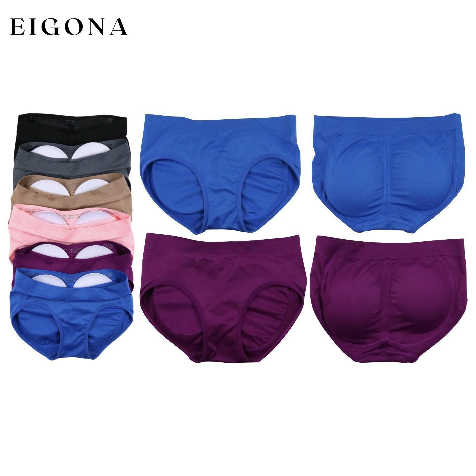 6-Pack: Women's Enhancing Butt Boosting Padded Panties（Color Random） lingerie refund_fee:1200