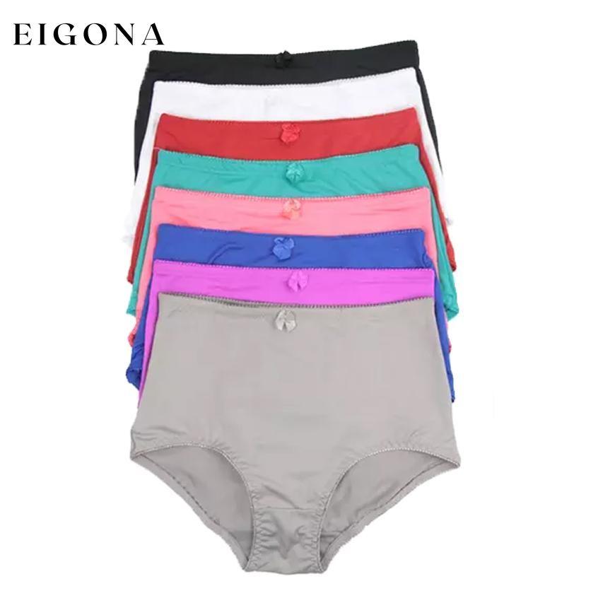6-Pack: Women's High Full Cut Girdle Brief in Regular and Plus 4X __stock:250 lingerie refund_fee:1200