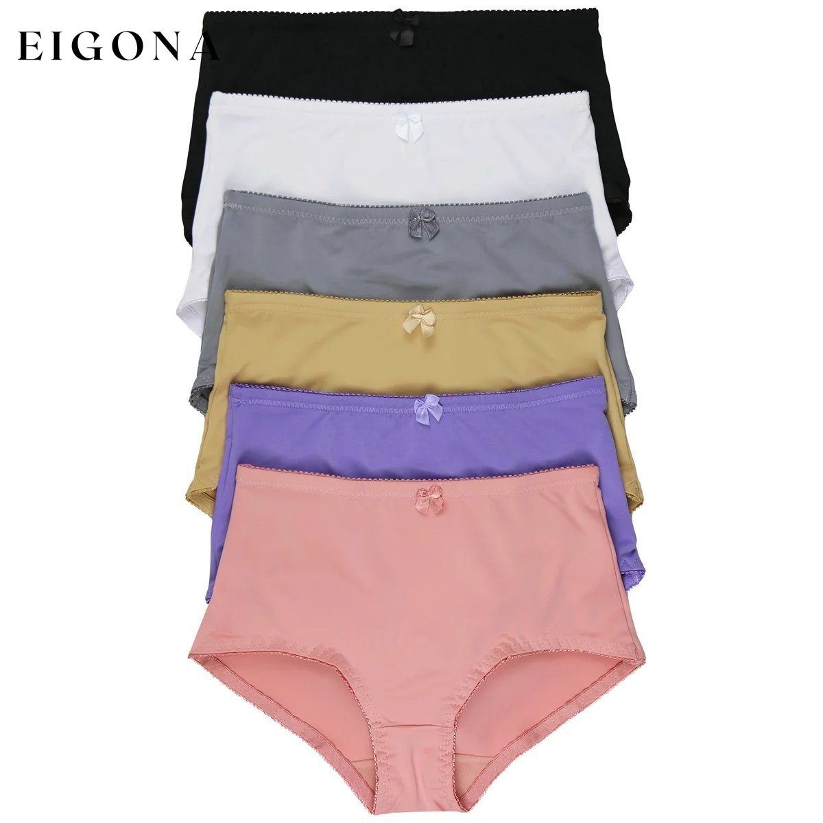 6-Pack: Women's High-Waist Tummy Control Girdle Pantie __stock:250 lingerie refund_fee:1200