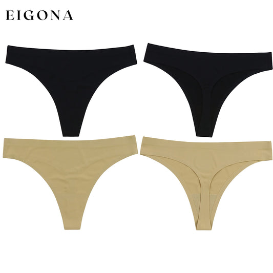 6-Pack: Women's Solid Classic Assortment Thongs __stock:100 lingerie Low stock refund_fee:1200