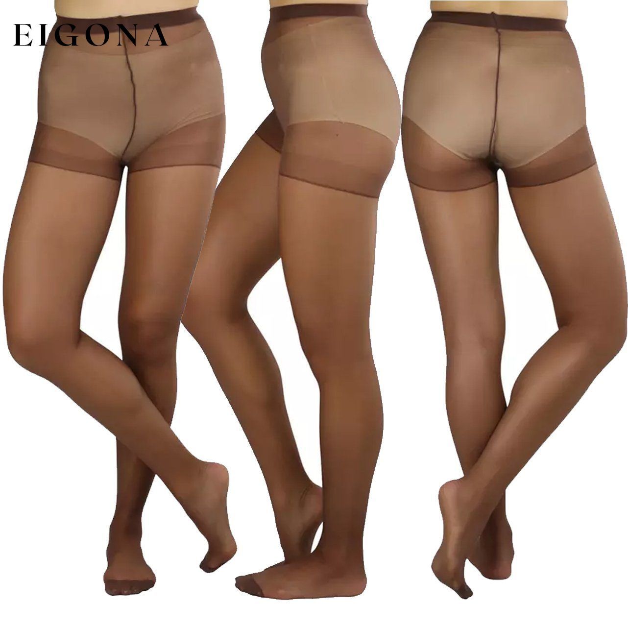 6-Pack: Women's Solid Color Basic Sheer Pantyhose Coffee __stock:500 lingerie refund_fee:1200 show-color-swatches