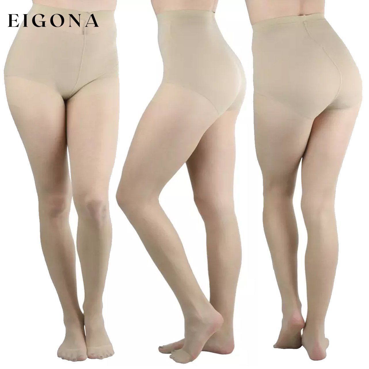 6-Pack: Women's Solid Color Basic Sheer Pantyhose Nude __stock:500 lingerie refund_fee:1200 show-color-swatches