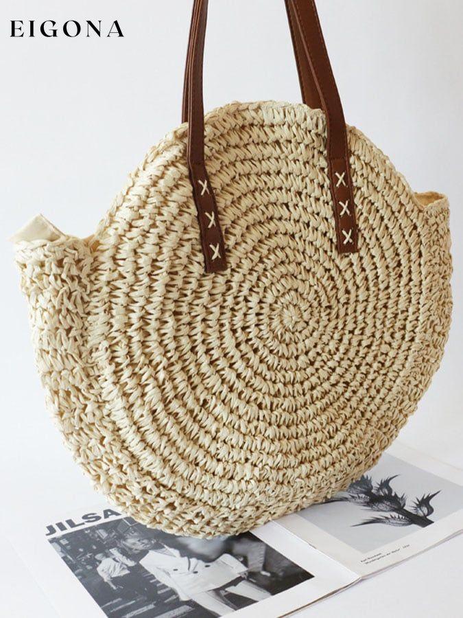 Boho Woven Tote Bag accessories bag cotton linens